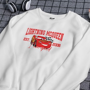 Pixar Lightening McQueen Sweatshirt I am Speed Cars Shirt Cartoon Shirt For Family For Disneyland Trip Shirt For Disneyworld Shirt Gift