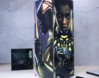 Wakanda Wooden Box Lamp, MCU Characters 3D Printed LED Lamp, Handmade Lamp, Deco Lamp, Kids Room Decor, Nighlight Decor, Comic Fan Gifts