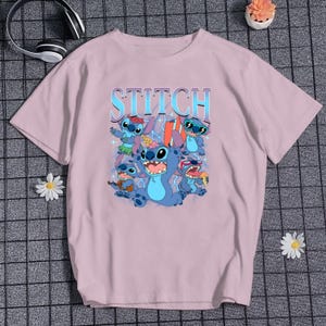 Cute Stitch T-shirt Funny Stitch Shirt Humorous Stitch Shirt Bootleg Stitch Shirt Cartoon Park Shirt Vacation Trip Shirt Birthday Gift