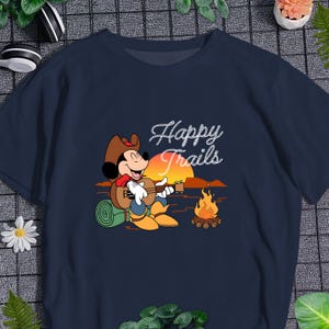 Vintage Mickey Mouse T-shirt Retro Mickey Cowboy Shirt Western Cowboy Shirt Funny Summer Shirt Cartoon Park Shirt Vacation Trip Shirt Gift