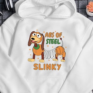 Slinky Dog Hoodie Cartoon Character Hoodie Cute Animal Cartoon Hoodie Funny Animation Park Shirt Summer Vacation Trip Shirt Gift