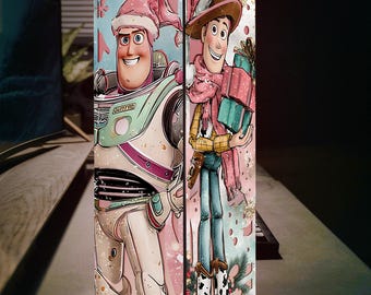 Toy Story Wooden Box Lamp, Woody And Buzz 3D Printed LED Lamp, Decor Lamp, Night Light Decor, Handmade Lamp, Room Decor, Home Decor Gifts