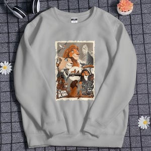 Vintage Lion King Sweatshirt Retro Simba And Mufasa Shirt Hakuna Matata Shirt Cartoon Park Shirt 2025 Trip Shirt Summer Vacation Shirt Gift