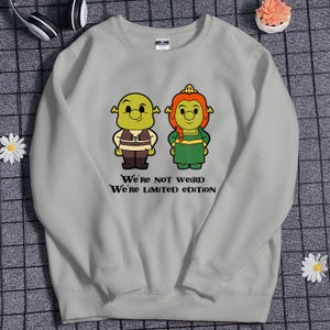 Cute Shrek Sweatshirt Shrek And Fiona Sweatshirt Funny Cartoon Sweatshirt Meme Shirt For Vacation Trip Birthday Gift For Friend Gift For Her