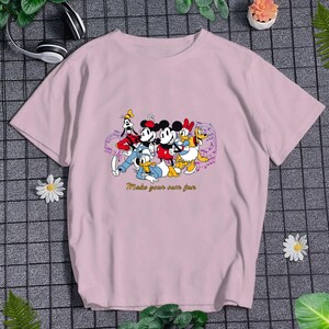 Retro Mickey And Friends T-shirt Classic Mickey T-shirt Funny Cartoon Park Shirt Summer Vacation Shirt Family Trip Shirt Birthday Gift
