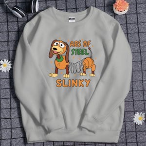 Slinky Dog Sweatshirt Cartoon Character Sweatshirt Cute Animal Cartoon Sweatshirt Funny Animation Park Shirt Summer Vacation Trip Shirt Gift