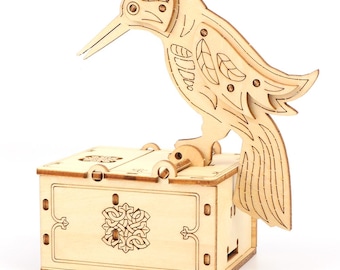 DIY Wooden Hummingbird Box Kit - Unique & Charming Gift