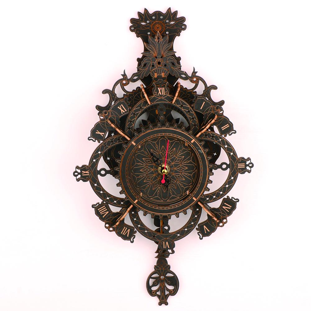 DIY Wooden Gear Clock Kit | Customizable Wall Decor | Unique Gift