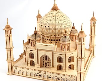 DIY Wooden Taj Mahal Model Kit - Majestic Architectural Challenge