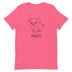 Oinky Pig T-Shirt | Funny Farm Animal Tee | Cute Pig Lover Gift