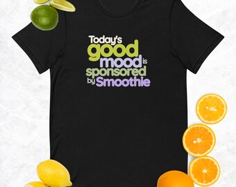 Smoothie-powered Happiness-T-shirt | Goed humeur gevoed door smoothie-T-shirt | T-shirt Smoothie Squad Wellness | Healthy Vibes Smoothie Life-T-shirt