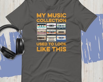 Camiseta retro de casete, camiseta nostálgica de los 80 y 90, regalo para amantes de las mixtapes, regalo para amantes de la música vintage, camiseta de mixtapes de la vieja escuela, camiseta de música retro