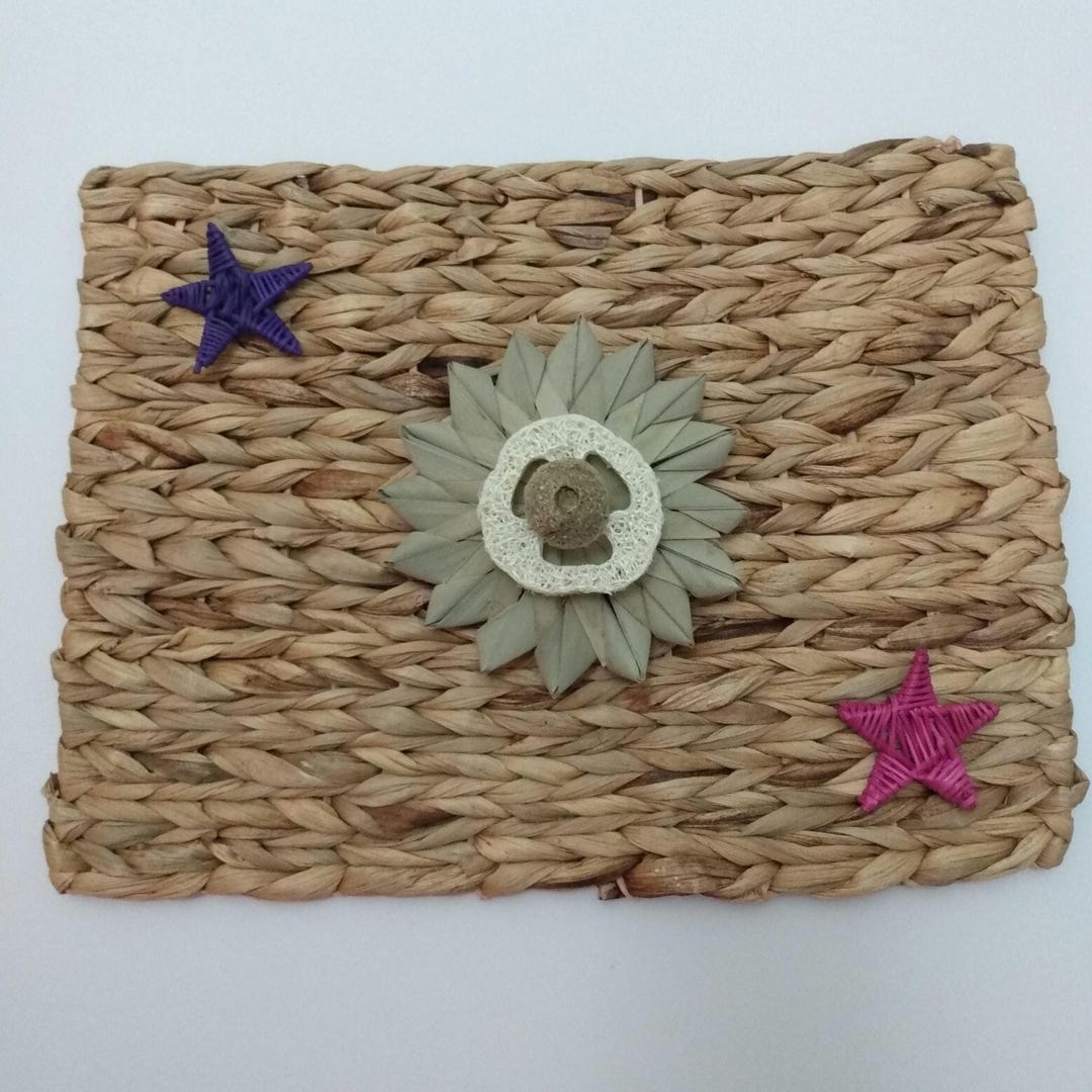 Handmade Rabbit Chew Mat: Water Hyacinth & Rattan, Pet Enrichment Toy ...