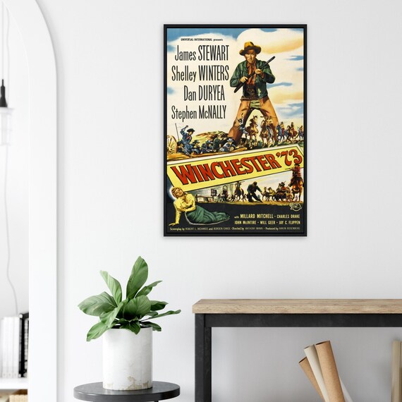 Winchester '73 Poster | 1950 James Stewart Western Print | Vintage