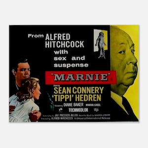 Marnie Movie Poster – Alfred Hitchcock Print – Classic Film Wall Art