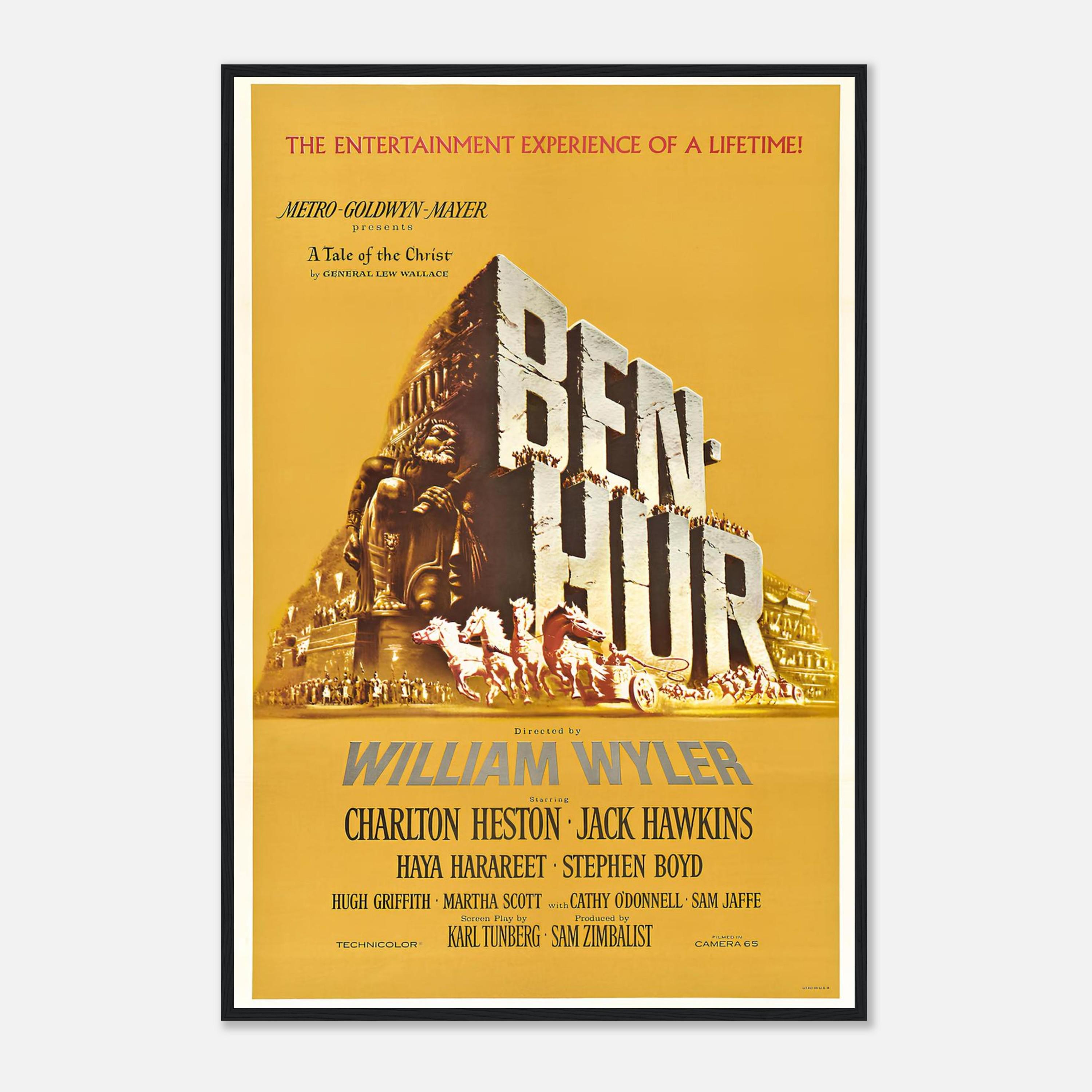 ベン・ハー ヴィンテージ映画ポスター – 1959年の傑作映画のウォール