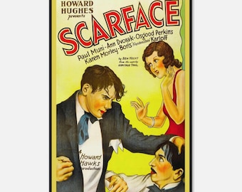 スカーフェイス（1932年）ポスター アメリカンギャング映画 壁飾り