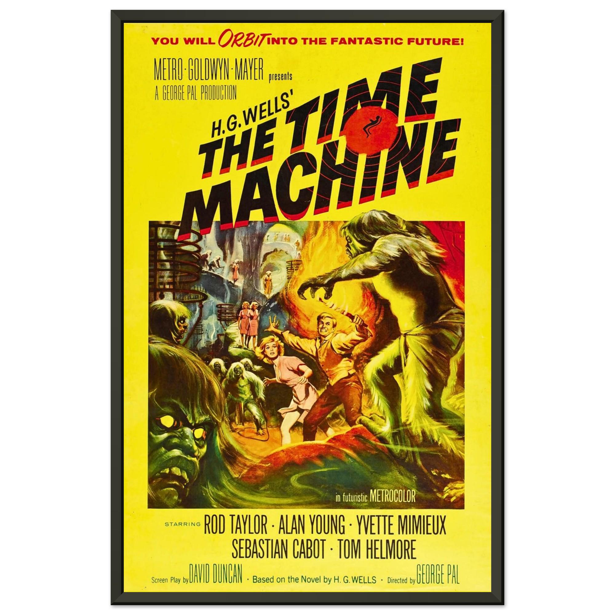 The Time Machine Poster | 1960 Sci-fi Movie Print | Vintage H.G.