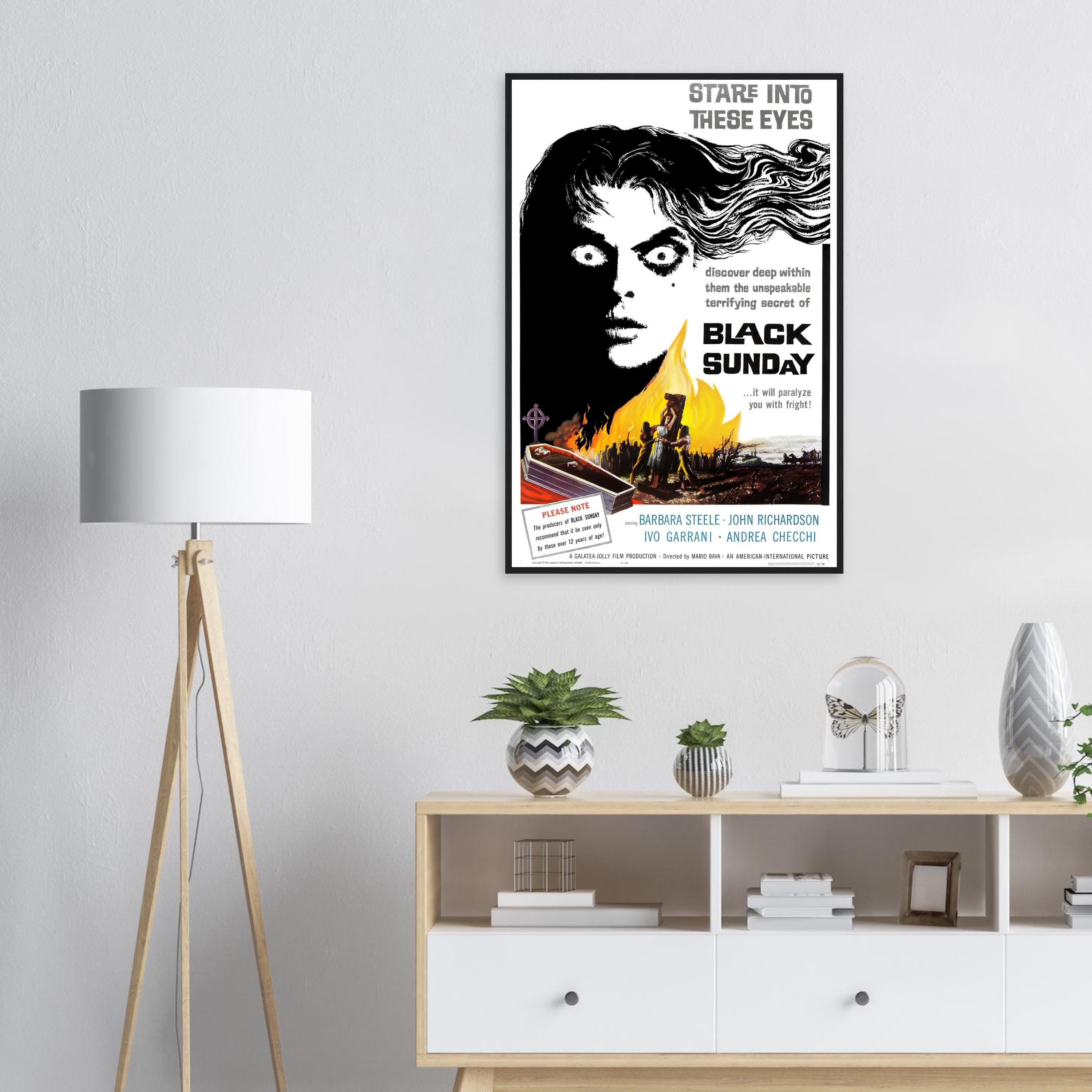 Black Sunday 1960 Movie Poster | Classic Italian Horror Art