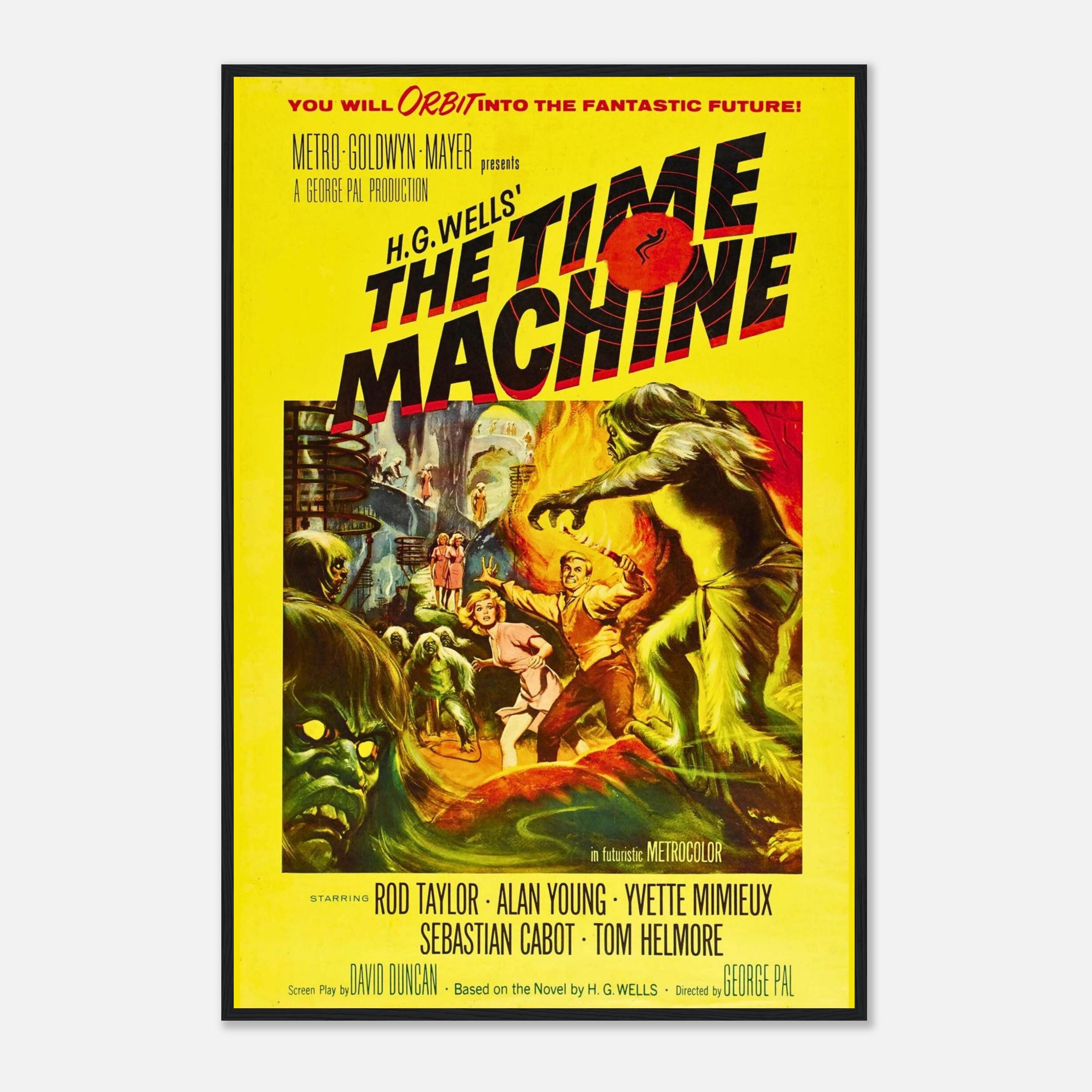 The Time Machine Poster | 1960 Sci-fi Movie Print | Vintage H.G.