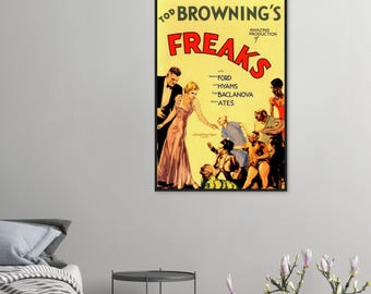 Freaks Movie Poster | 1932 Cult Horror Print | Vintage Circus Film