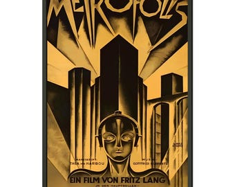 メトロポリス ポスター: フリッツ・ラング SF映画 シネマプリント
