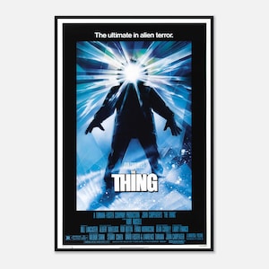 Póster de la película La Cosa - Impresión de ciencia ficción y terror de 1982 - Arte mural vintage de John Carpenter - Descarga digital