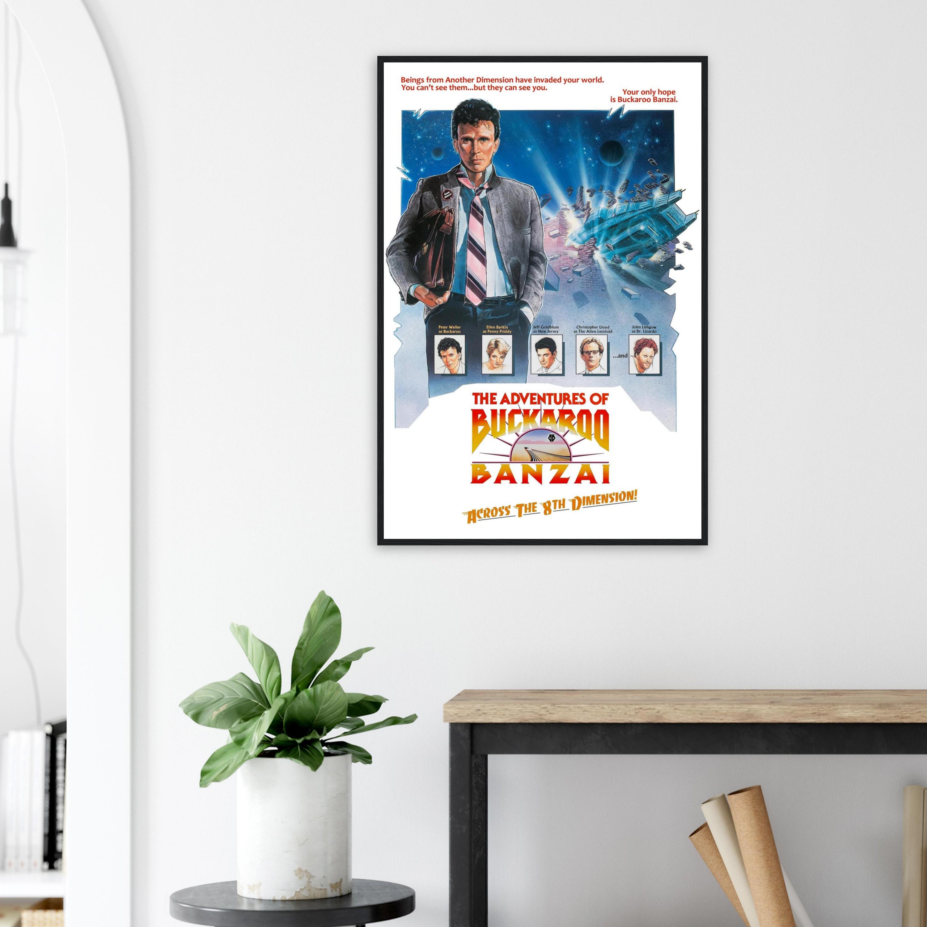 Buckaroo Banzai Poster | 80s Cult Movie Print | Retro Sci-fi Wall