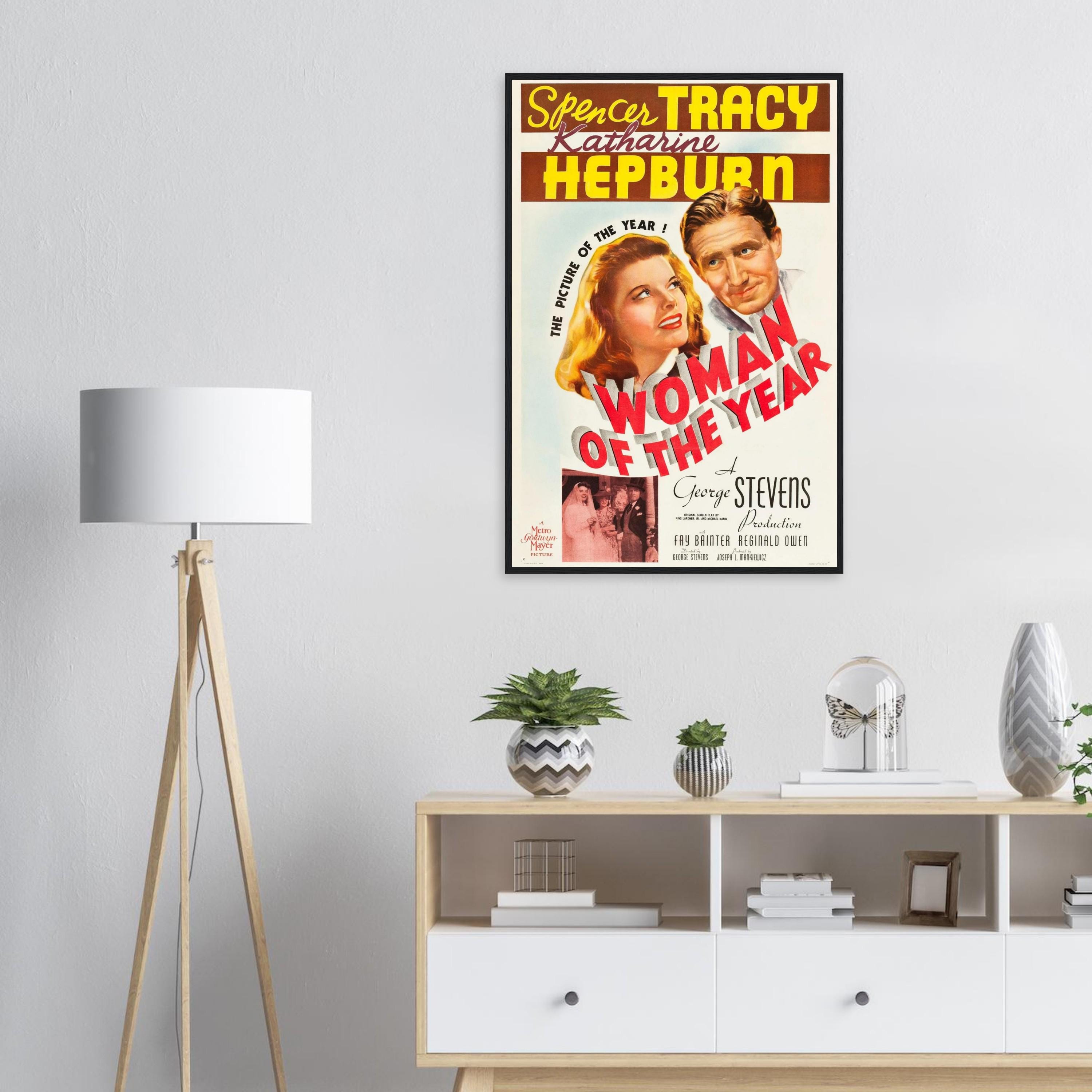 Woman of the Year Poster 1942 Hepburn & Tracy Print