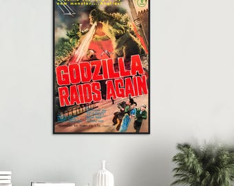 ゴジラの逆襲 映画ポスター – ヴィンテージの日本の怪獣ウォールアート