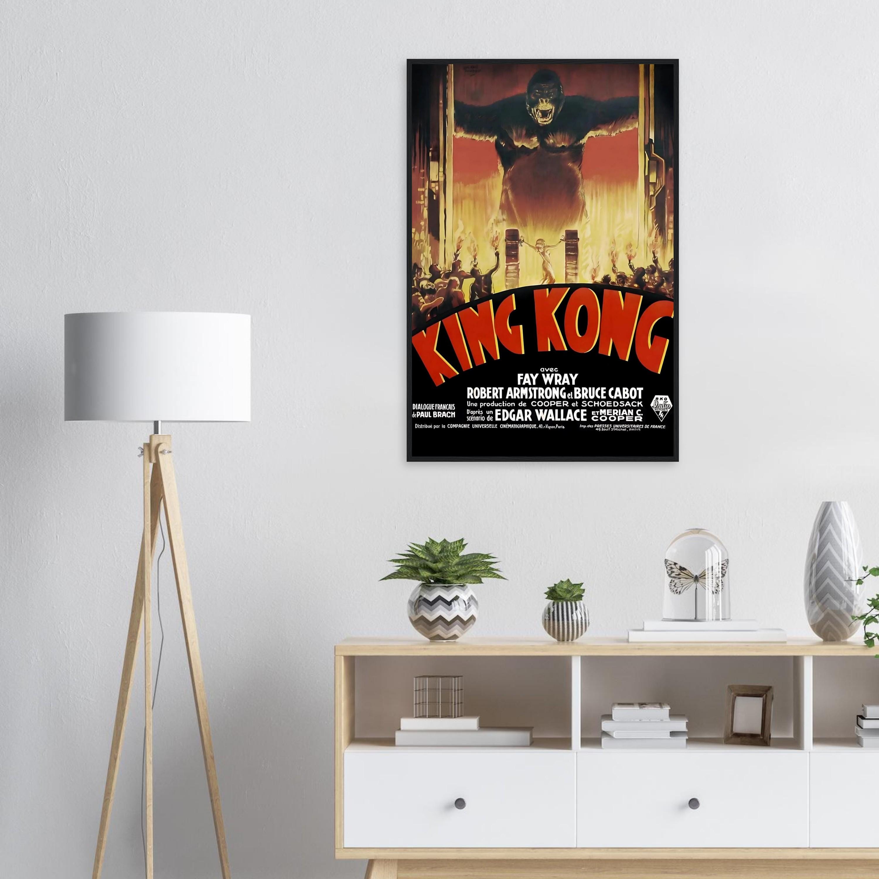 King Kong (1933) French Vintage Movie Poster – Classic Monster