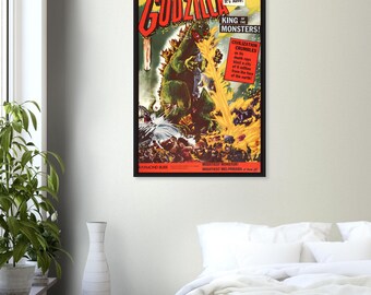 Godzilla King of the Monsters Poster – 1956 American Vintage Sci
