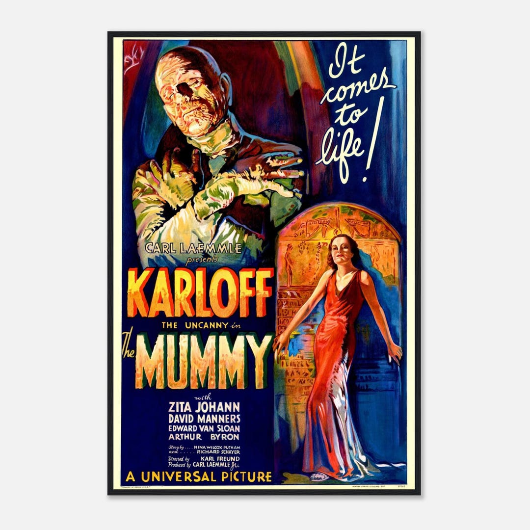 The Mummy (1932) Poster | Boris Karloff Universal Horror Print ...