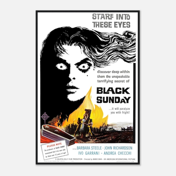 ブラック・サンデー 1960年映画ポスター | クラシックなイタリアン