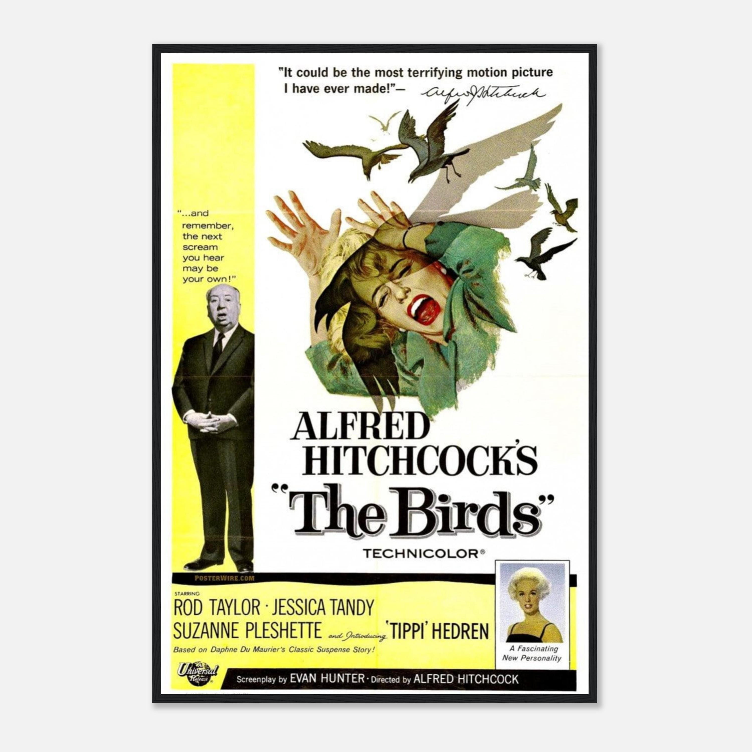 鳥映画ポスター – アルフレッド・ヒッチコック版画 – クラシックホラー