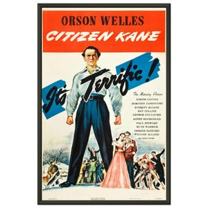 City Poster | 1941 Orson Welles Druck | Vintage Classic Film Wandkunst