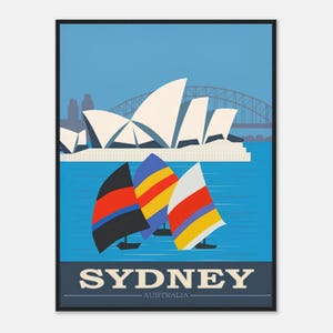 Sydney Travel Poster – Vintage Australia Wall Art Print | Digital Download