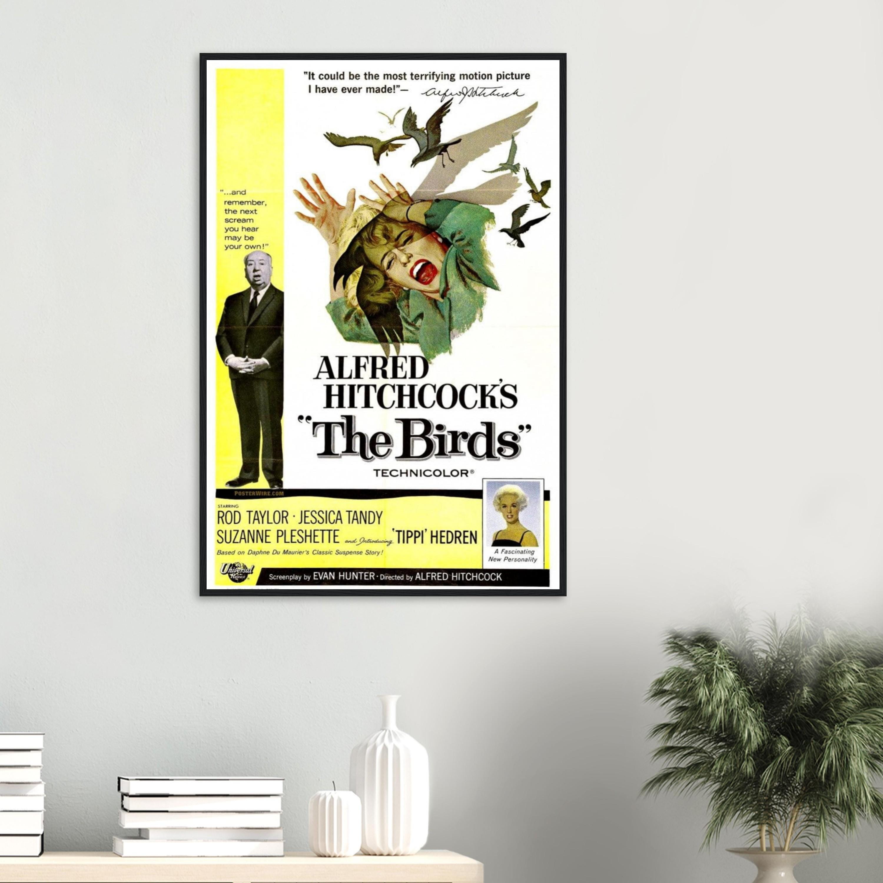鳥映画ポスター – アルフレッド・ヒッチコック版画 – クラシックホラー
