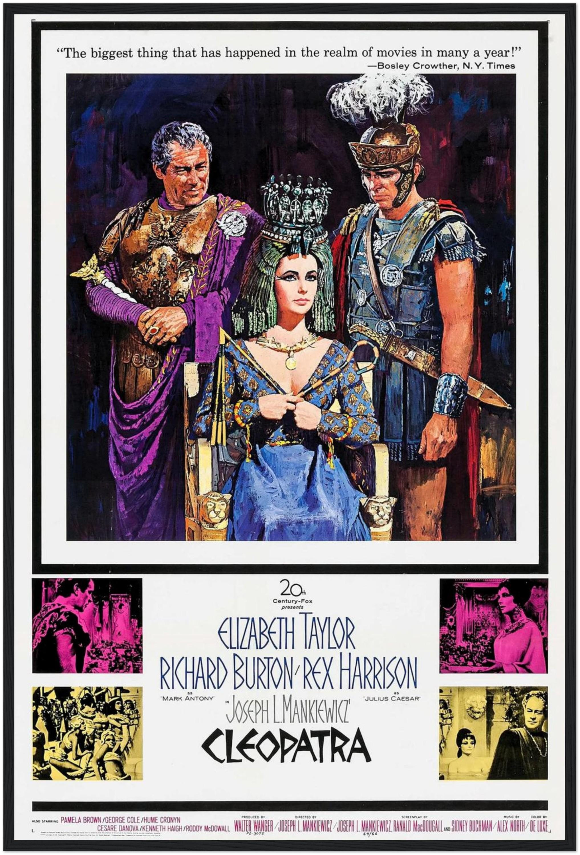 クレオパトラ映画ポスター | 1963年エリザベス・テイラーのプリント