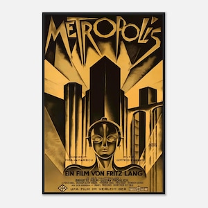 Camiseta Vintage Metropolis - Diseño De Póster De La Película Clásica, Algodón 100%, Corte Regular