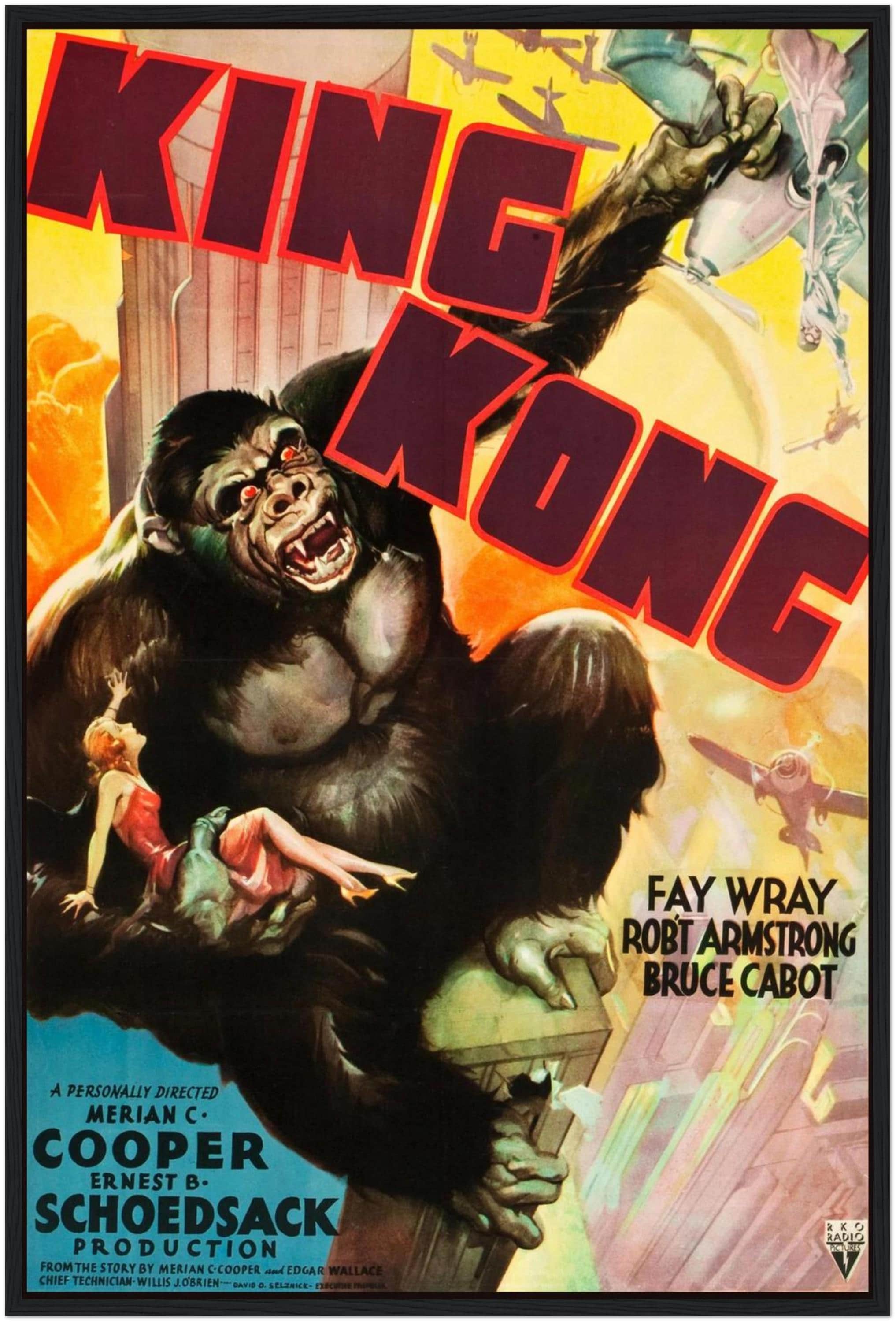 キングコング 1933 ポスター | ヴィンテージ モンスター映画プリント