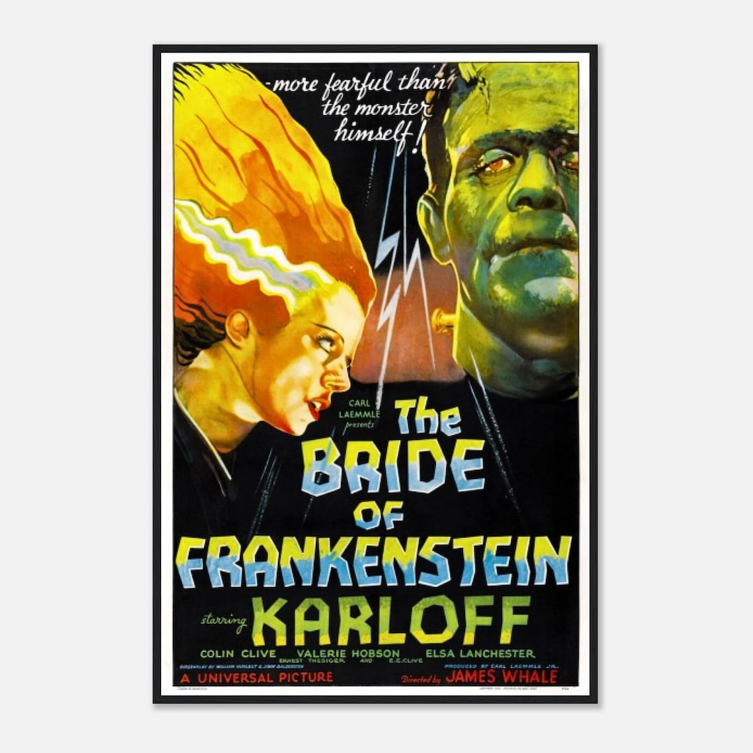 フランケンシュタインの花嫁 映画ポスター – 1935年のホラー映画の傑作