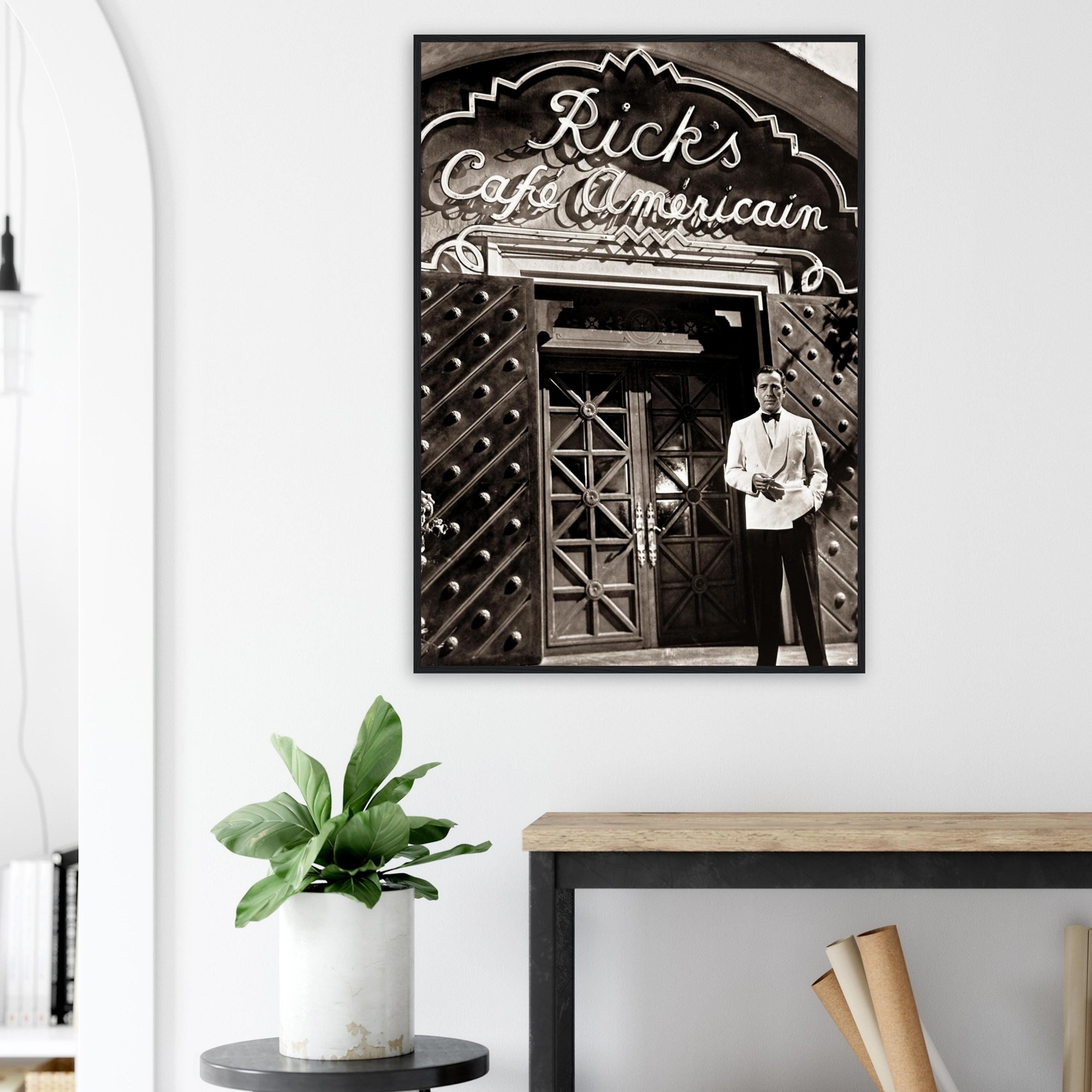 Rick's Café Casablanca Poster | Vintage Movie Wall Art | Classic