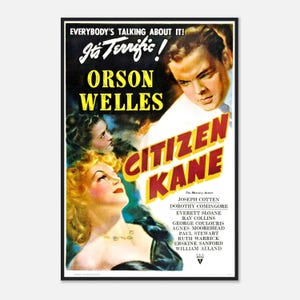 City Poster | 1941 Orson Welles Druck | Vintage Classic Film Wandkunst 2