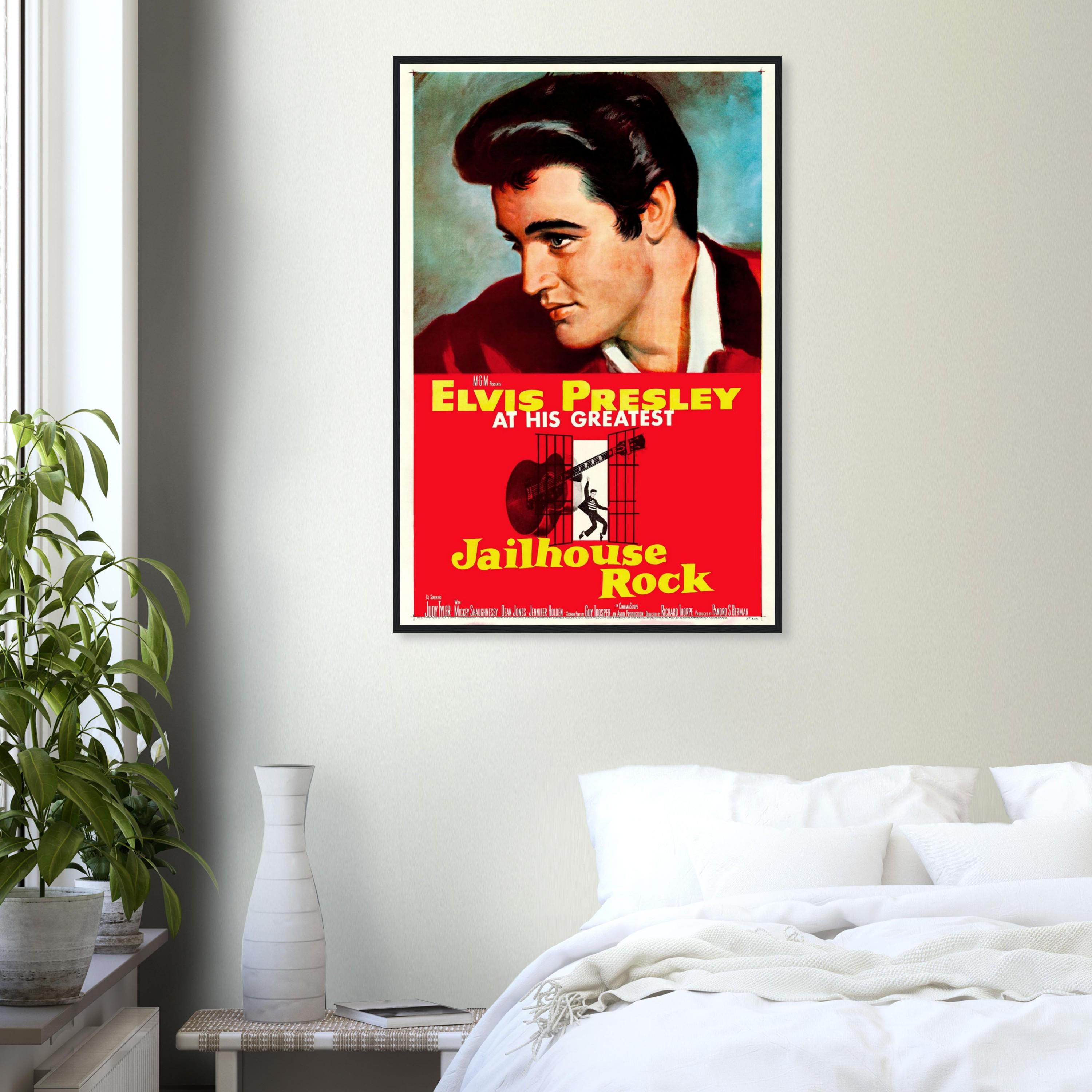Jailhouse Rock Poster | 1957 Elvis Presley Print | Vintage Rock 'n