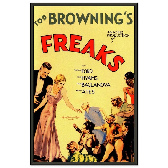 Freaks Movie Poster | 1932 Cult Horror Print | Vintage Circus Film