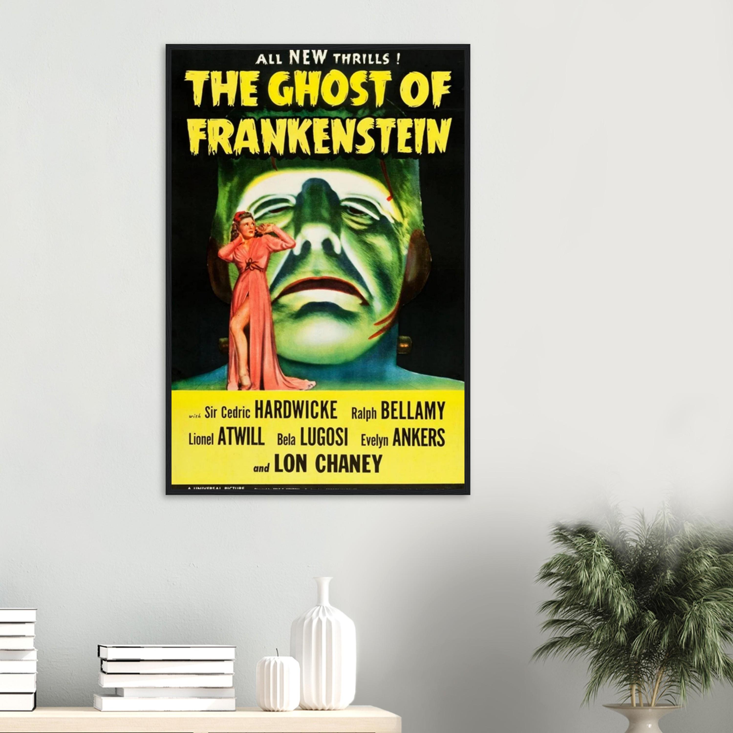 The Ghost of Frankenstein Poster | 1942 Horror Film Print