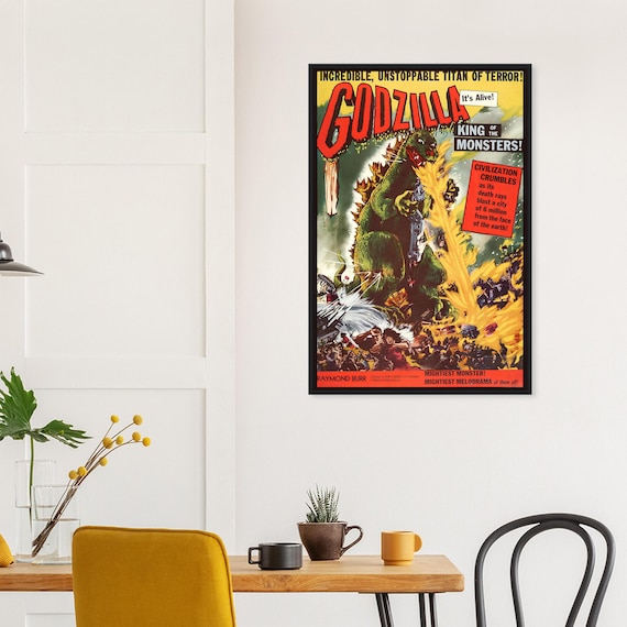 Godzilla King of the Monsters Poster – 1956 American Vintage Sci