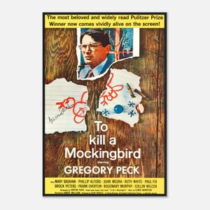 To Kill a Mockingbird Poster | 1962 Gregory Peck Movie Print | Vintage Classic Film Wall Art | Digital Download