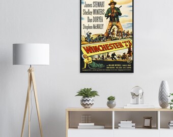 Winchester '73 Poster | 1950 James Stewart Western Print | Vintage
